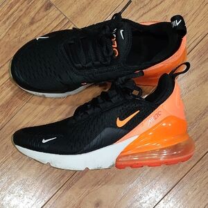 Nike Black & Orange Air Max 270 Sneakers